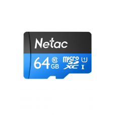 Карта памяти microSDXC UHS-I U1 NETAC P500 64 ГБ, 80 МБ/с, Class 10