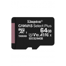 Карта памяти microSDXC UHS-I Kingston Canvas Select Plus 64 ГБ, 100X, Class 10, SDCS2/64GBSP