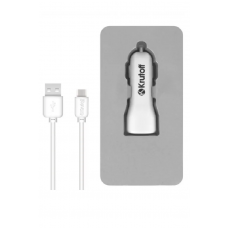 Krutoff Автомобильное зарядное устройство (АЗУ) 2xUSB+ кабель USB Type-C