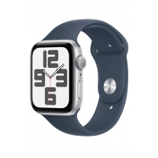 Apple Watch Series SE Gen 2 2023 44 мм Aluminium Case GPS, Silver/Storm Blue Sport Band